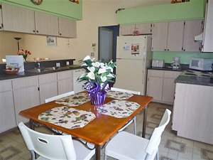 Kitchen and dining area